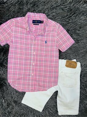 Ralph Lauren Polo Button Down & RL Polo Sullivan Slim Shorts, Boys Size 5
